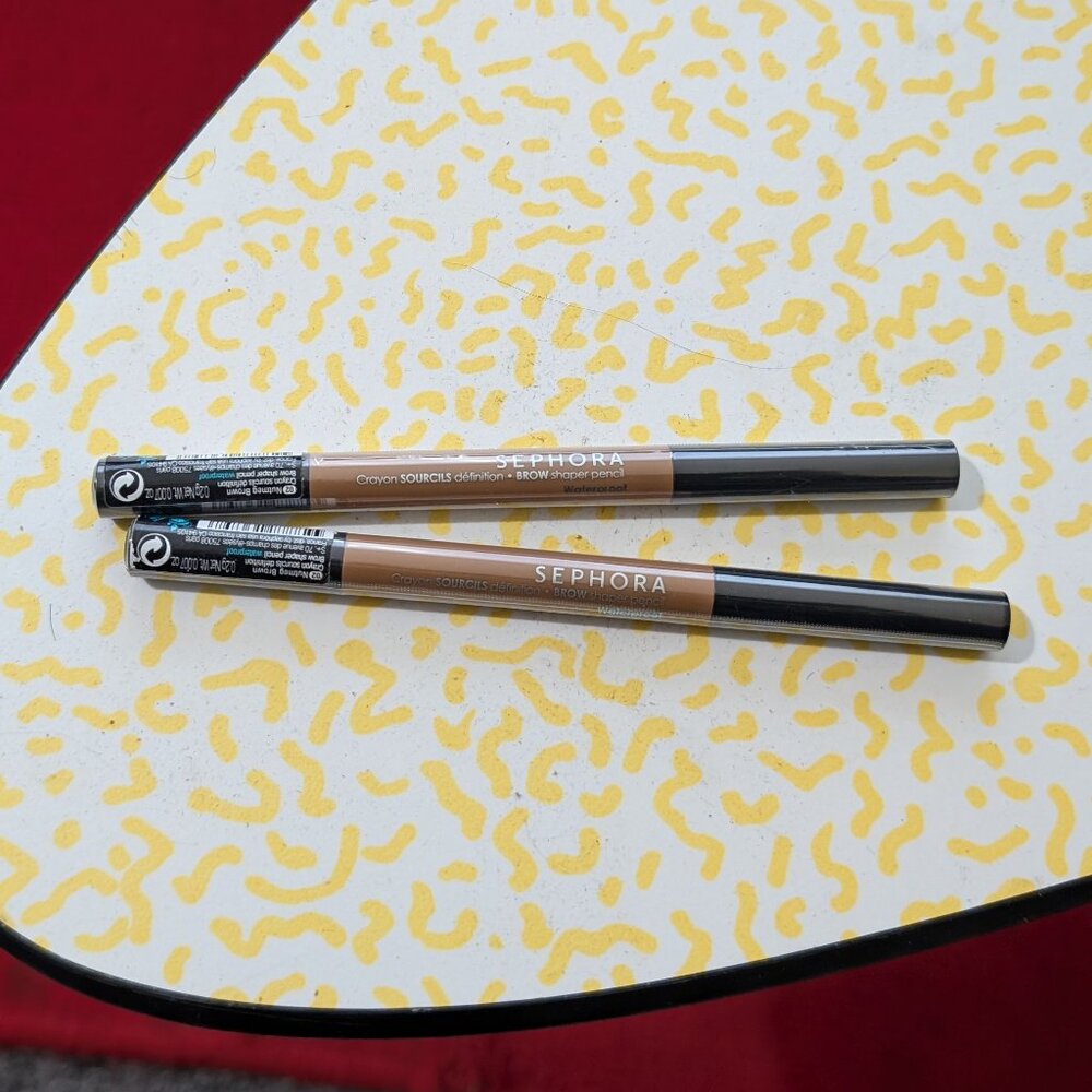Sephora Waterproof Brow Shaper Pencil - Lot of 2 Nutmeg 02